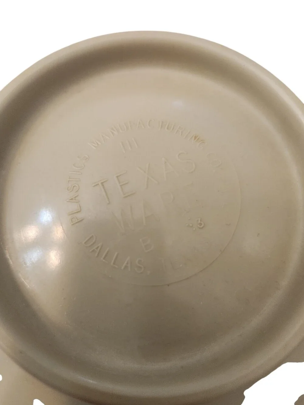 Vintage Texas Ware 111 Small Mixing Bowl Melamine Melmac Beige Solid